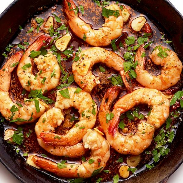 Fish and More Shell on King Prawns